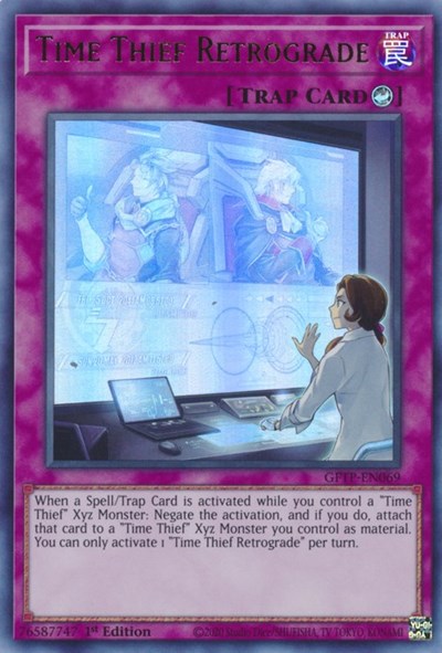 Time Thief Retrograde [GFTP-EN069] Ultra rare | Jomio and Rueliete's Cards and Comics