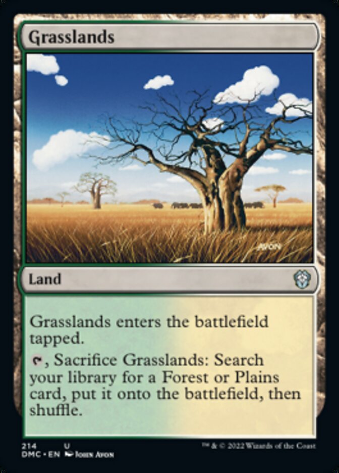 Grasslands [Dominaria United Commander] | Jomio and Rueliete's Cards and Comics