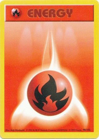 Fire Energy (98/102) [Base Set Shadowless Unlimited] | Jomio and Rueliete's Cards and Comics