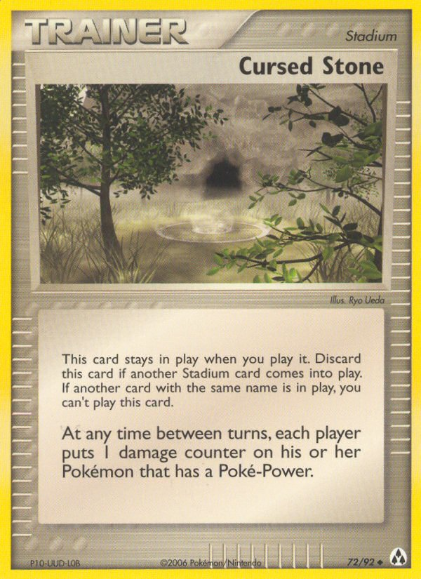 Cursed Stone (72/92) [EX: Legend Maker] | Jomio and Rueliete's Cards and Comics
