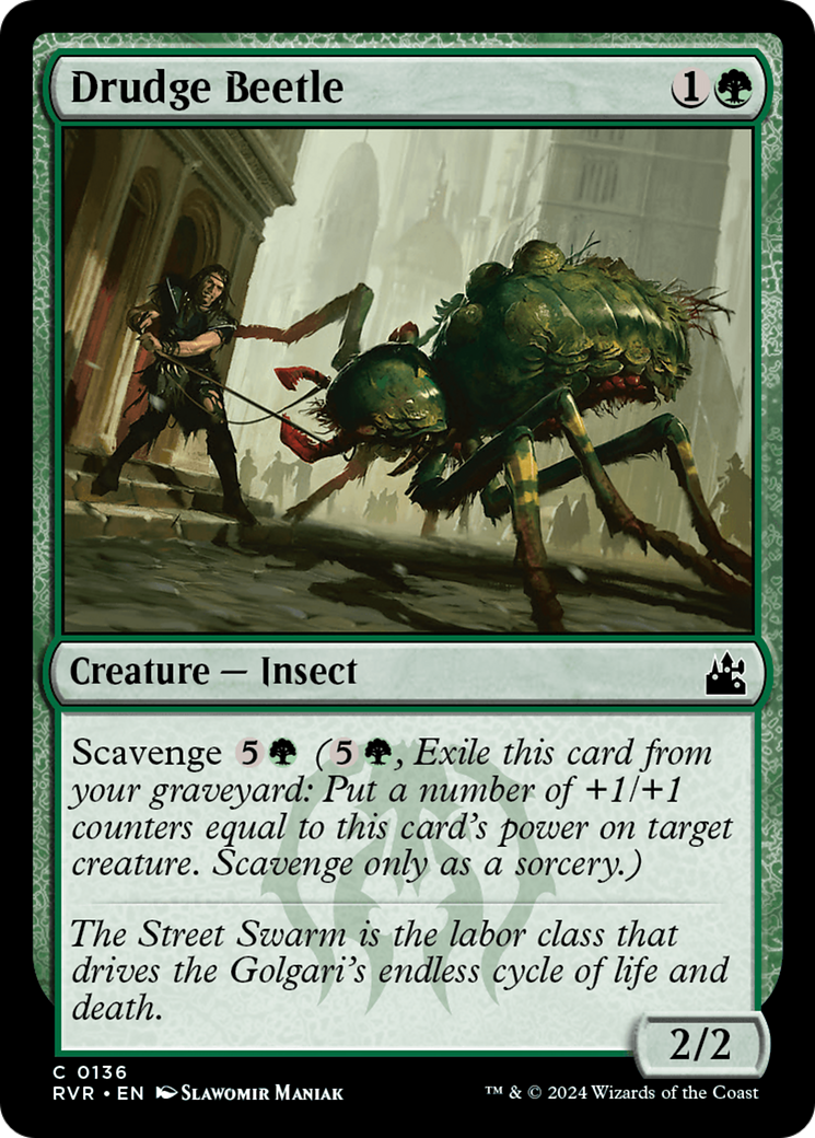 Drudge Beetle [Ravnica Remastered] | Jomio and Rueliete's Cards and Comics