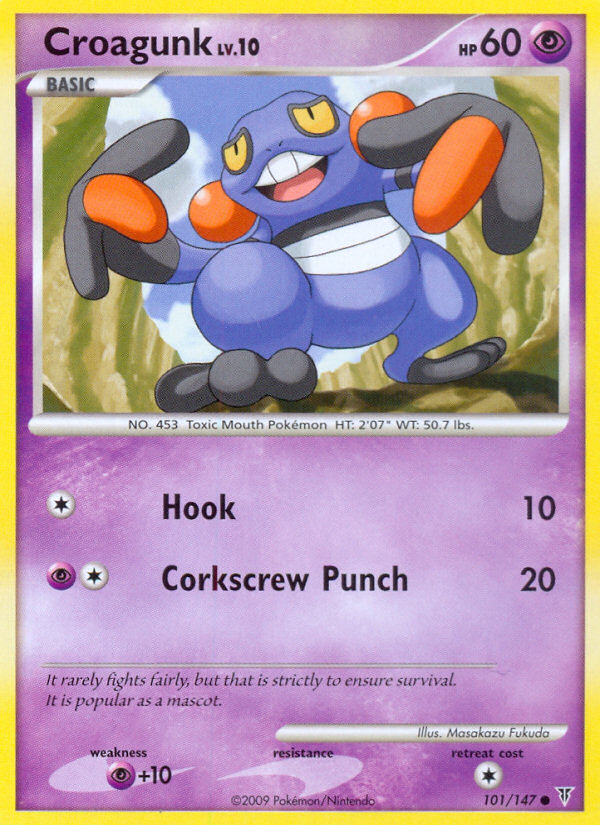 Croagunk (101/147) [Platinum: Supreme Victors] | Jomio and Rueliete's Cards and Comics