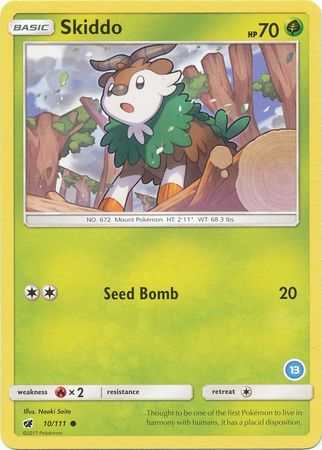 Skiddo (10/111) (Deck Exclusive #13) [Sun & Moon: Trainer Kit - Alolan Ninetales] | Jomio and Rueliete's Cards and Comics