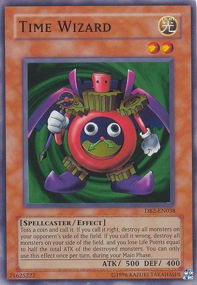 Time Wizard [DB2-EN038] Super Rare | Jomio and Rueliete's Cards and Comics