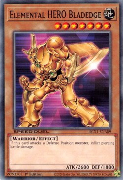 Elemental HERO Bladedge [SGX1-ENA09] Common | Jomio and Rueliete's Cards and Comics