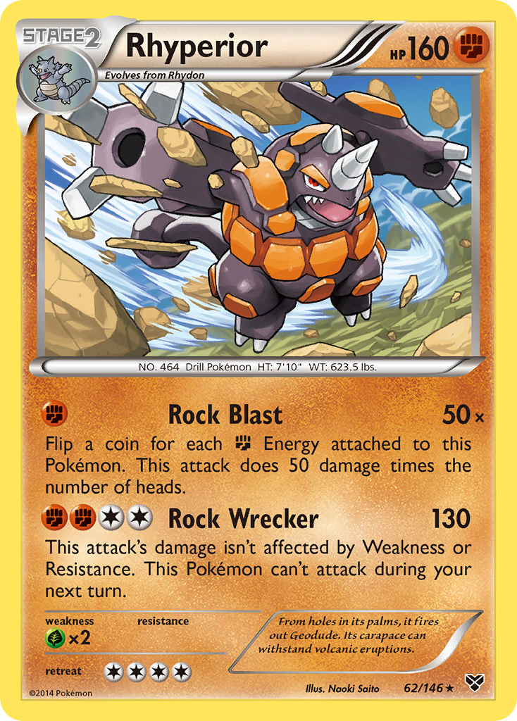 Rhyperior (62/146) [XY: Base Set] | Jomio and Rueliete's Cards and Comics