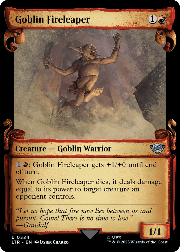 Goblin Fireleaper [The Lord of the Rings: Tales of Middle-Earth Showcase Scrolls] | Jomio and Rueliete's Cards and Comics