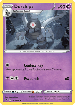 Dusclops (070/185) [Sword & Shield: Vivid Voltage] | Jomio and Rueliete's Cards and Comics