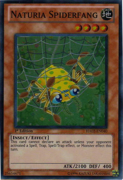 Naturia Spiderfang [HA02-EN040] Super Rare | Jomio and Rueliete's Cards and Comics