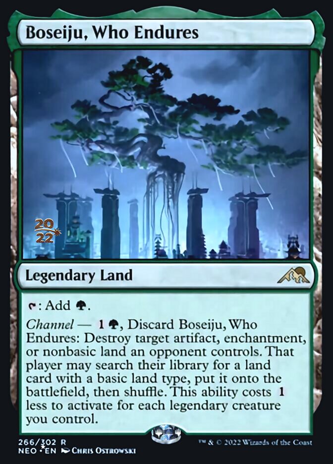 Boseiju, Who Endures [Kamigawa: Neon Dynasty Prerelease Promos] | Jomio and Rueliete's Cards and Comics