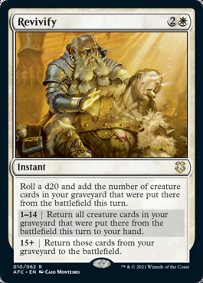 Revivify [Dungeons & Dragons: Adventures in the Forgotten Realms Commander] | Jomio and Rueliete's Cards and Comics