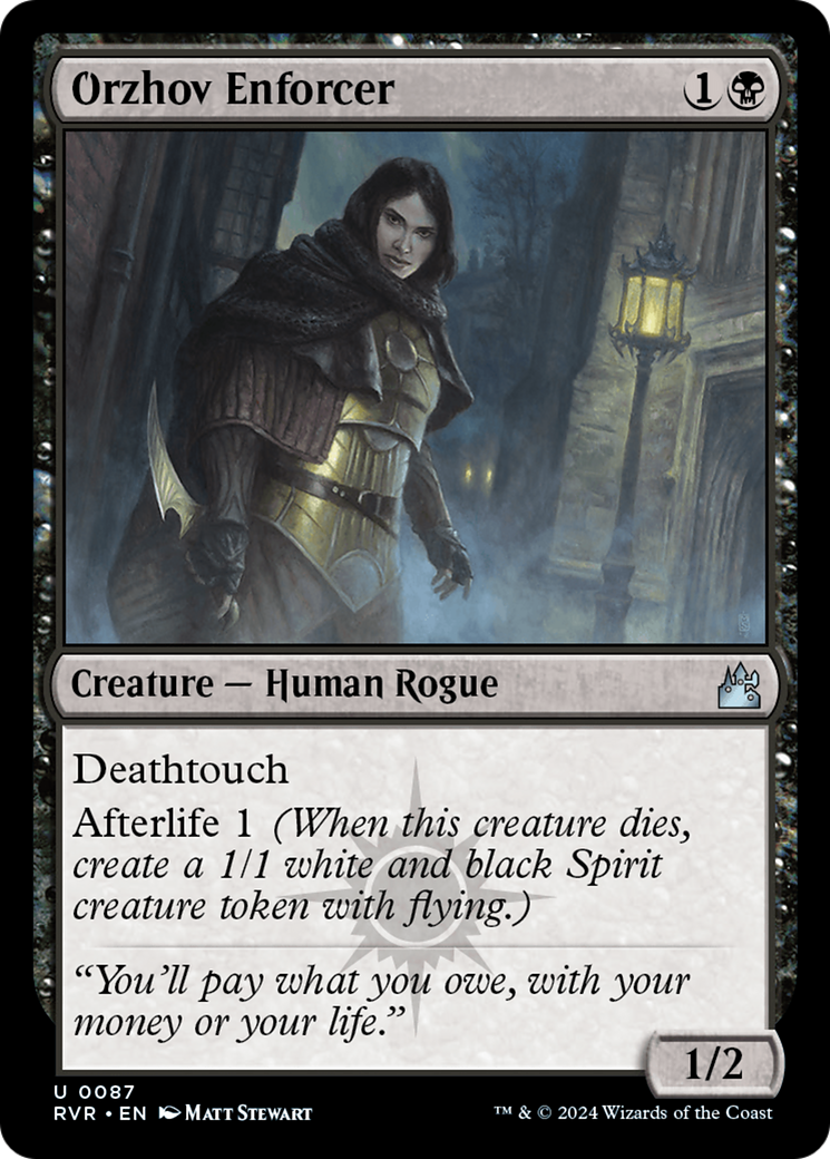 Orzhov Enforcer [Ravnica Remastered] | Jomio and Rueliete's Cards and Comics