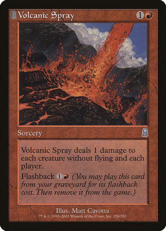 Volcanic Spray [Odyssey] | Jomio and Rueliete's Cards and Comics