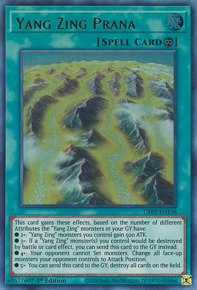 Yang Zing Prana [GFP2-EN158] Ultra Rare | Jomio and Rueliete's Cards and Comics