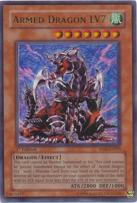 Armed Dragon LV7 [SOD-EN015] Ultra Rare | Jomio and Rueliete's Cards and Comics