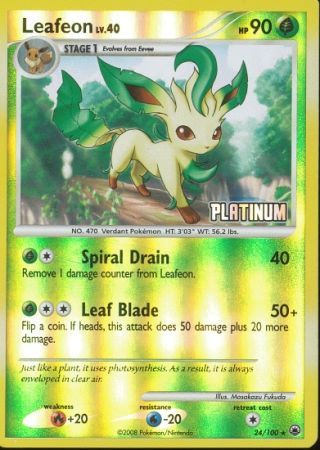 Leafeon (24/100) [Burger King Promos: 2009 Collection] | Jomio and Rueliete's Cards and Comics