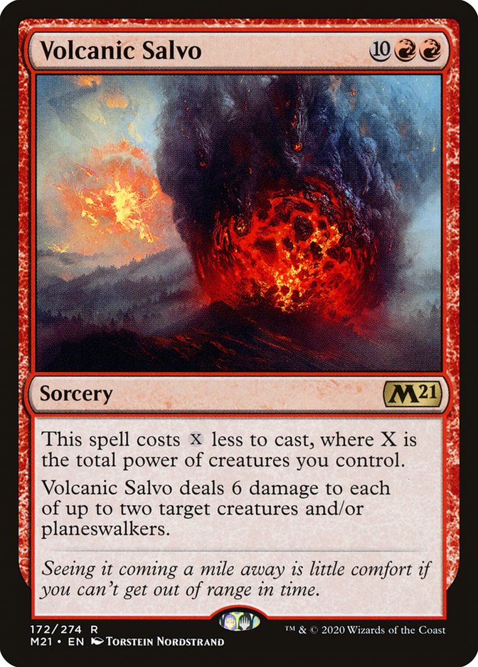 Volcanic Salvo [Core Set 2021] | Jomio and Rueliete's Cards and Comics