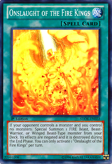 Onslaught of the Fire Kings [SDOK-EN022] Super Rare | Jomio and Rueliete's Cards and Comics