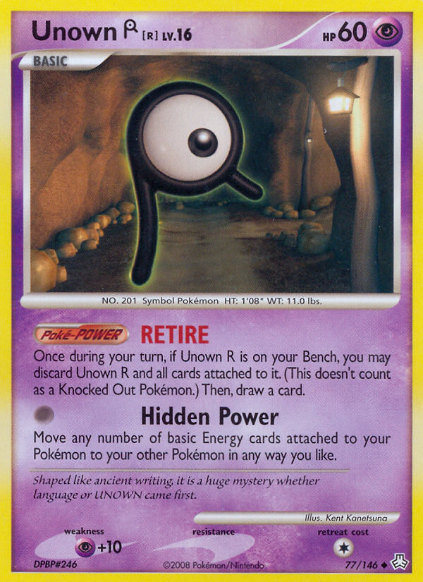Unown R (77/146) [Diamond & Pearl: Legends Awakened] | Jomio and Rueliete's Cards and Comics