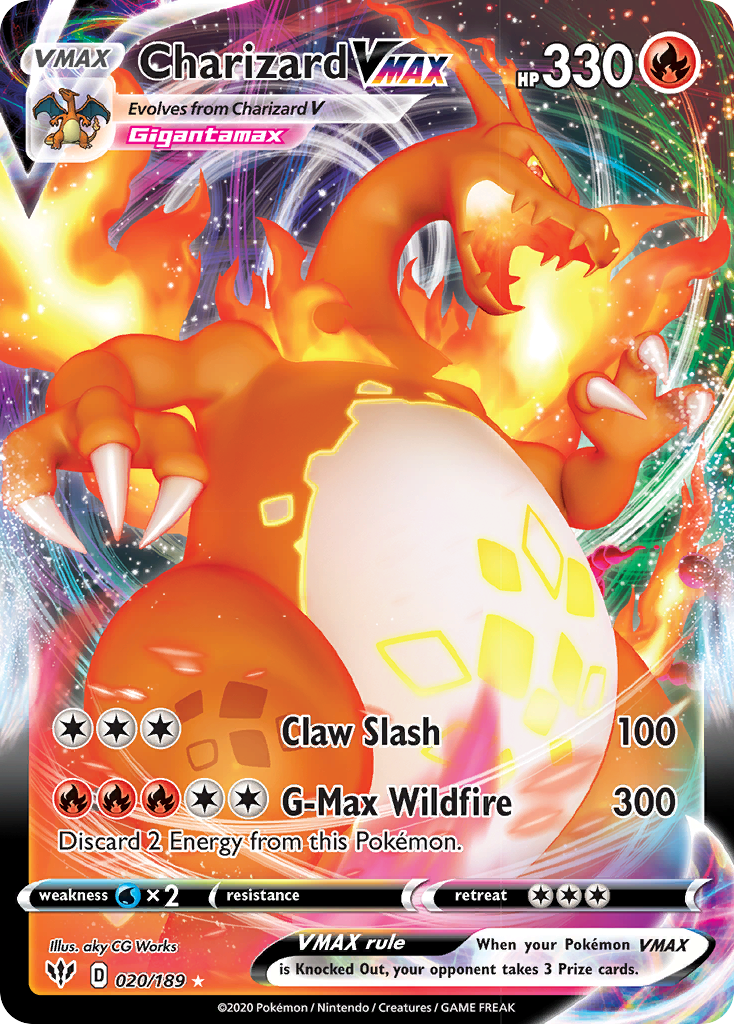 Charizard VMAX (020/189) [Sword & Shield: Darkness Ablaze] | Jomio and Rueliete's Cards and Comics