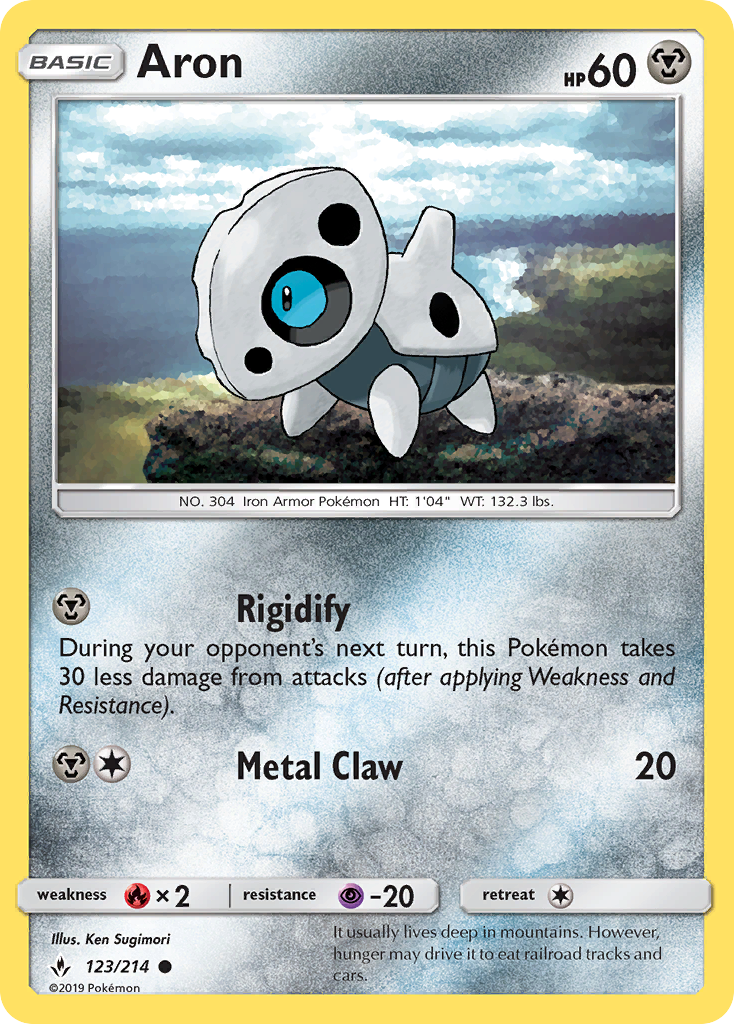 Aron (123/214) [Sun & Moon: Unbroken Bonds] | Jomio and Rueliete's Cards and Comics