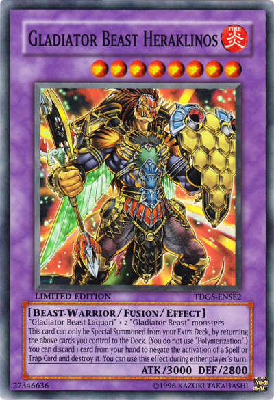 Gladiator Beast Heraklinos [TDGS-ENSE2] Super Rare | Jomio and Rueliete's Cards and Comics