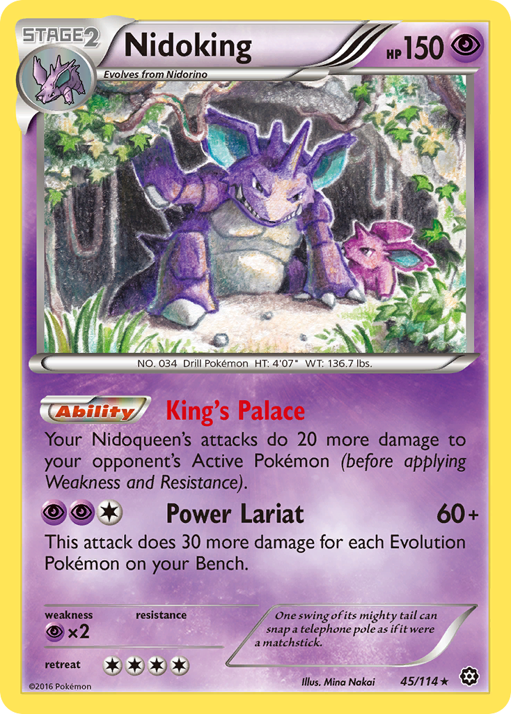 Nidoking (45/114) [XY: Steam Siege] | Jomio and Rueliete's Cards and Comics