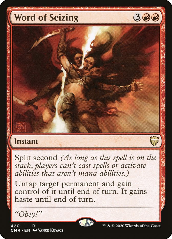 Word of Seizing [Commander Legends] | Jomio and Rueliete's Cards and Comics