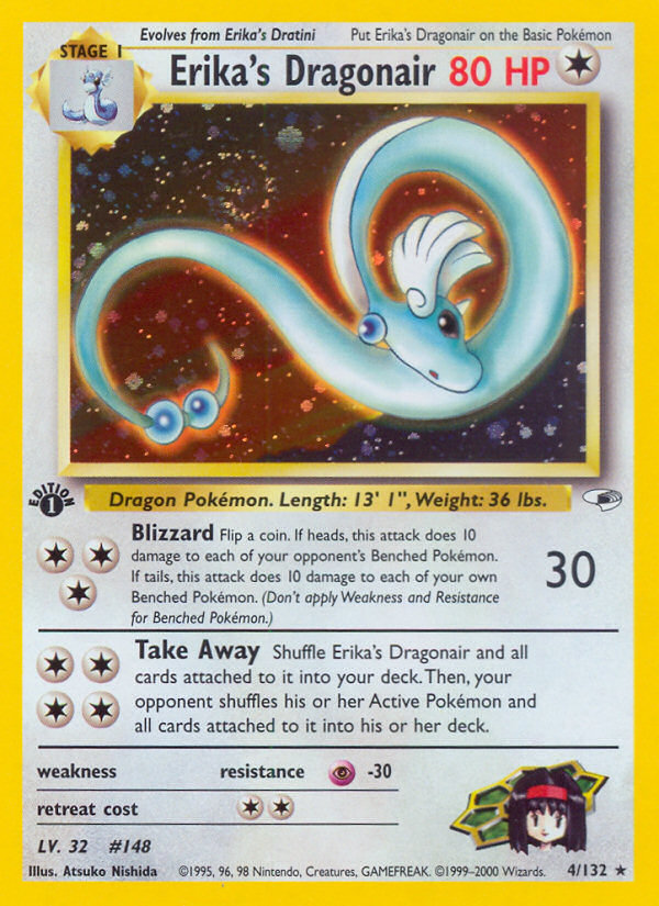 Erika's Dragonair (4/132) [Gym Heroes 1st Edition] | Jomio and Rueliete's Cards and Comics