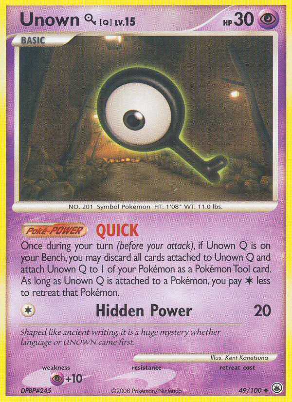 Unown Q (49/100) [Diamond & Pearl: Majestic Dawn] | Jomio and Rueliete's Cards and Comics