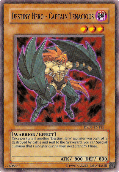 Destiny Hero - Captain Tenacious [DR04-EN182] Common | Jomio and Rueliete's Cards and Comics