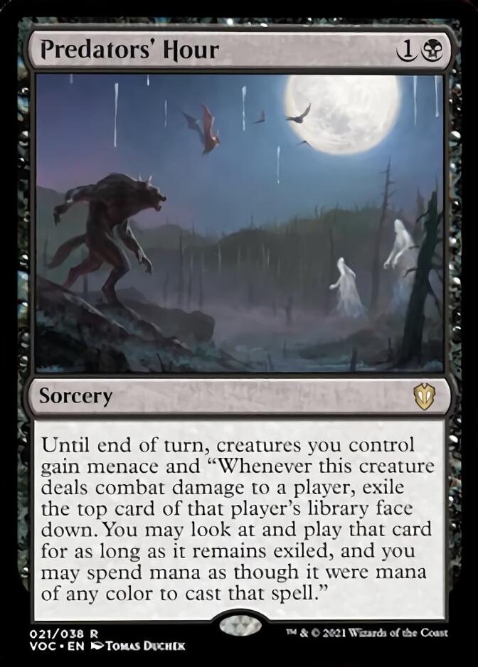 Predators' Hour [Innistrad: Crimson Vow Commander] | Jomio and Rueliete's Cards and Comics