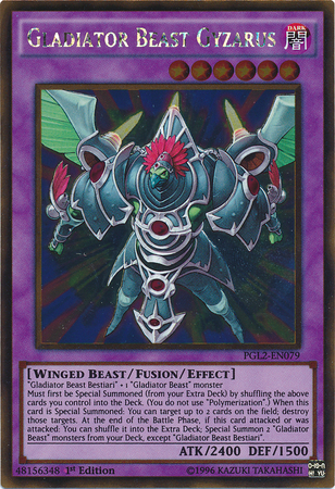 Gladiator Beast Gyzarus [PGL2-EN079] Gold Rare | Jomio and Rueliete's Cards and Comics
