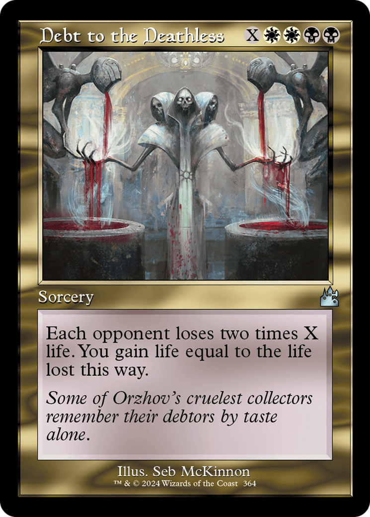 Debt to the Deathless (Retro Frame) [Ravnica Remastered] | Jomio and Rueliete's Cards and Comics