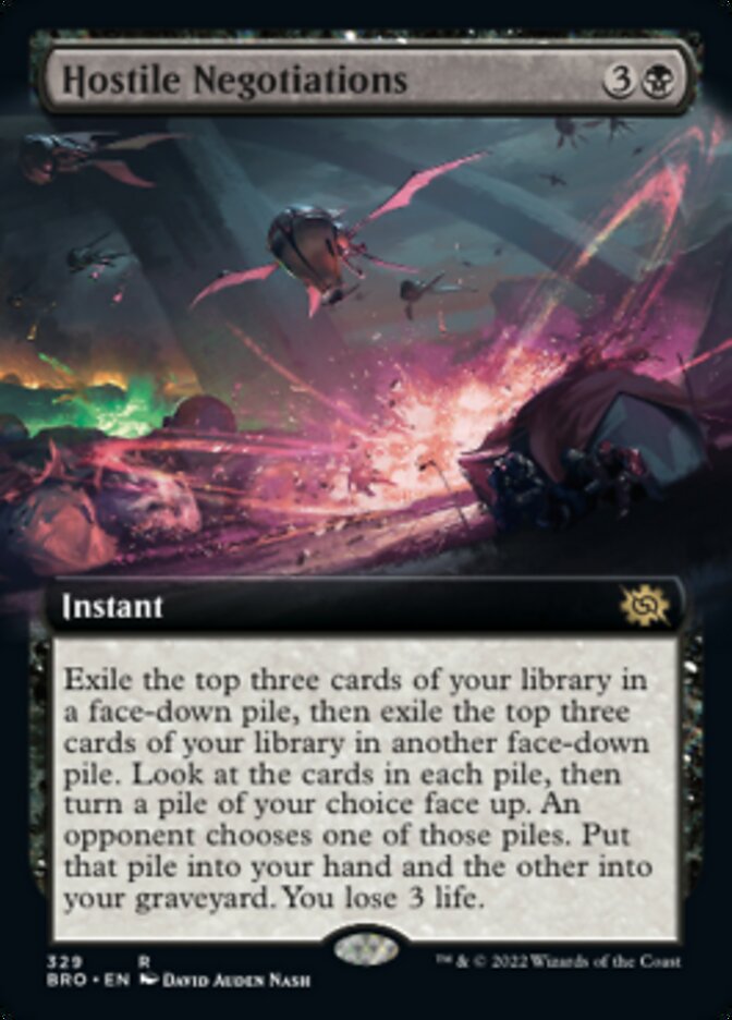 Hostile Negotiations (Extended Art) [The Brothers' War] | Jomio and Rueliete's Cards and Comics