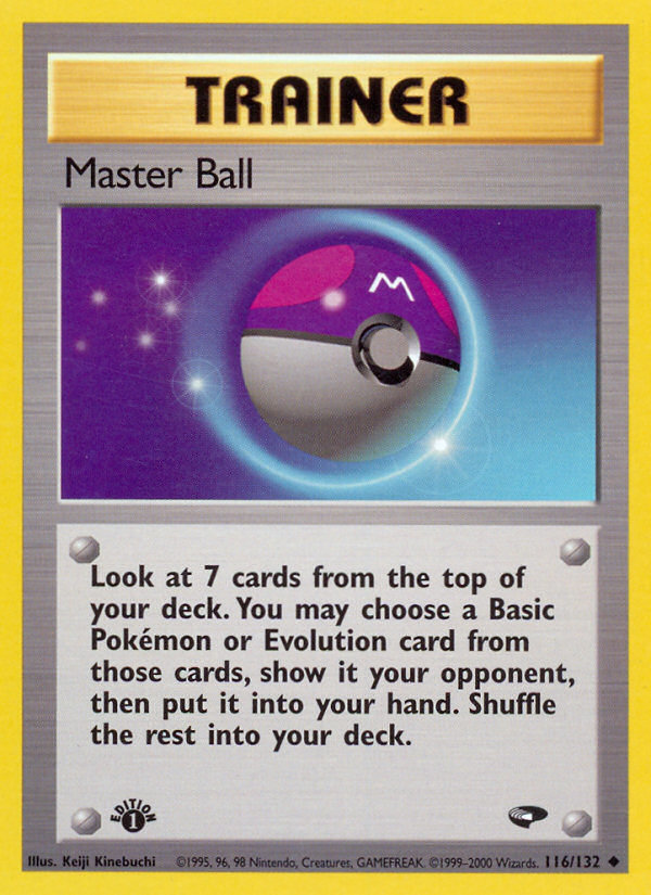 Master Ball (116/132) [Gym Challenge 1st Edition] | Jomio and Rueliete's Cards and Comics
