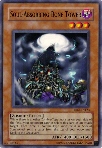 Soul-Absorbing Bone Tower [DR2-EN123] Common | Jomio and Rueliete's Cards and Comics