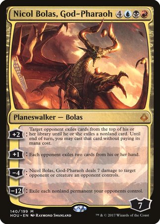 Nicol Bolas, God-Pharaoh [Hour of Devastation] | Jomio and Rueliete's Cards and Comics