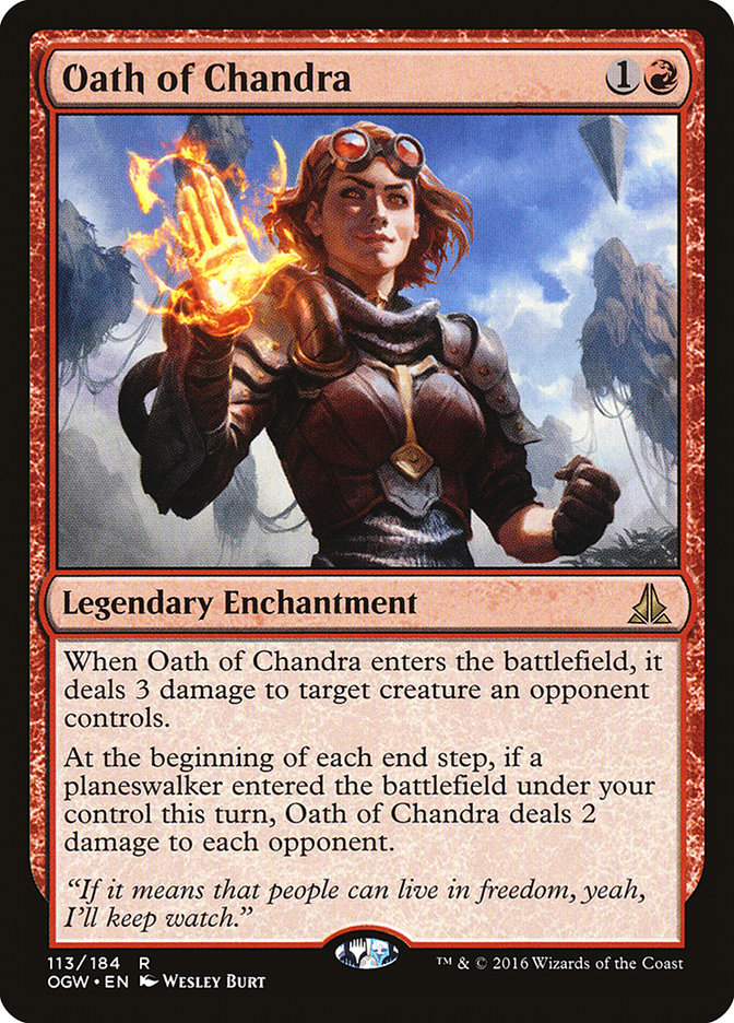 Oath of Chandra [Oath of the Gatewatch] | Jomio and Rueliete's Cards and Comics