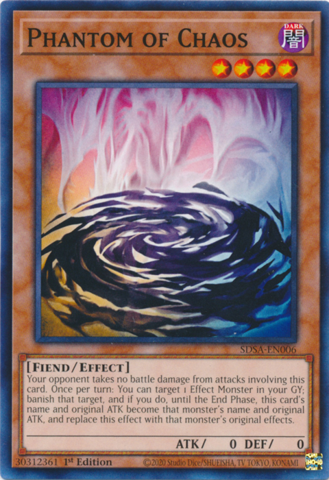 Phantom of Chaos [SDSA-EN006] Common | Jomio and Rueliete's Cards and Comics