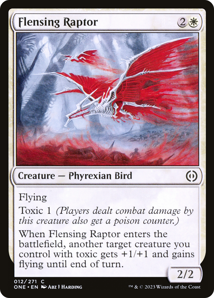 Flensing Raptor [Phyrexia: All Will Be One] | Jomio and Rueliete's Cards and Comics