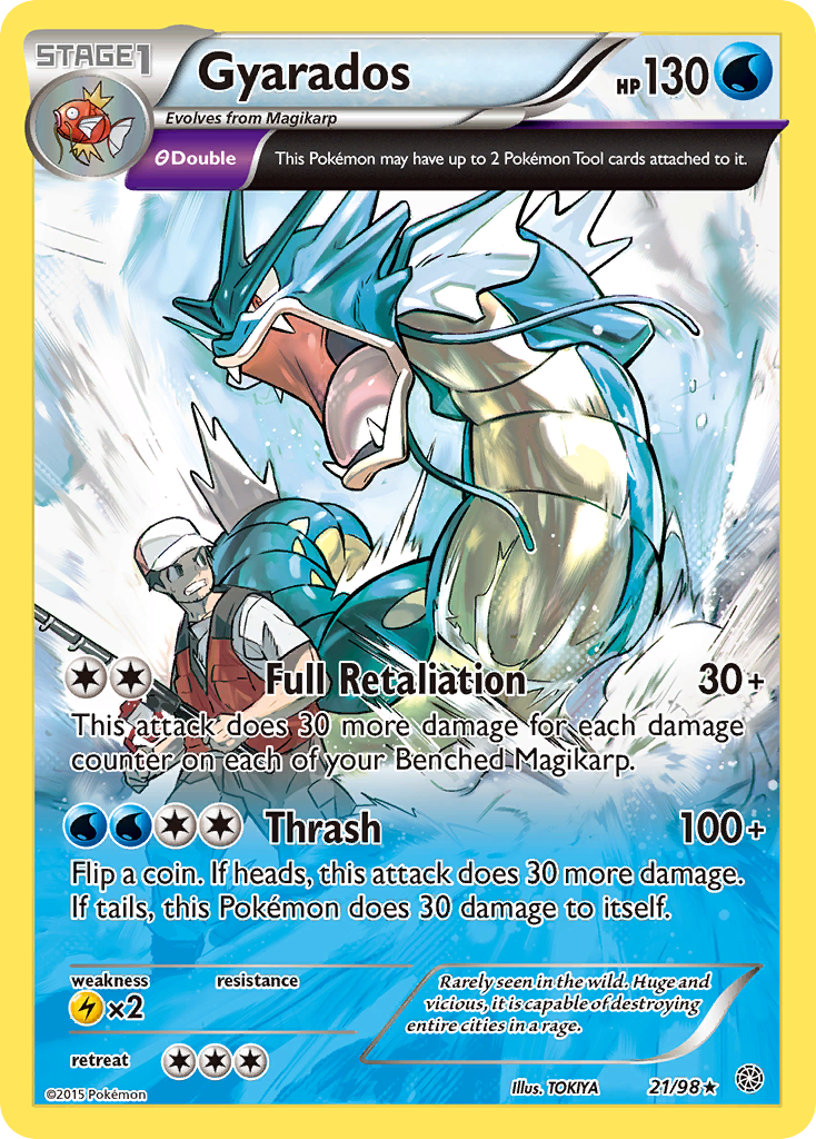Gyarados (21/98) [XY: Ancient Origins] | Jomio and Rueliete's Cards and Comics