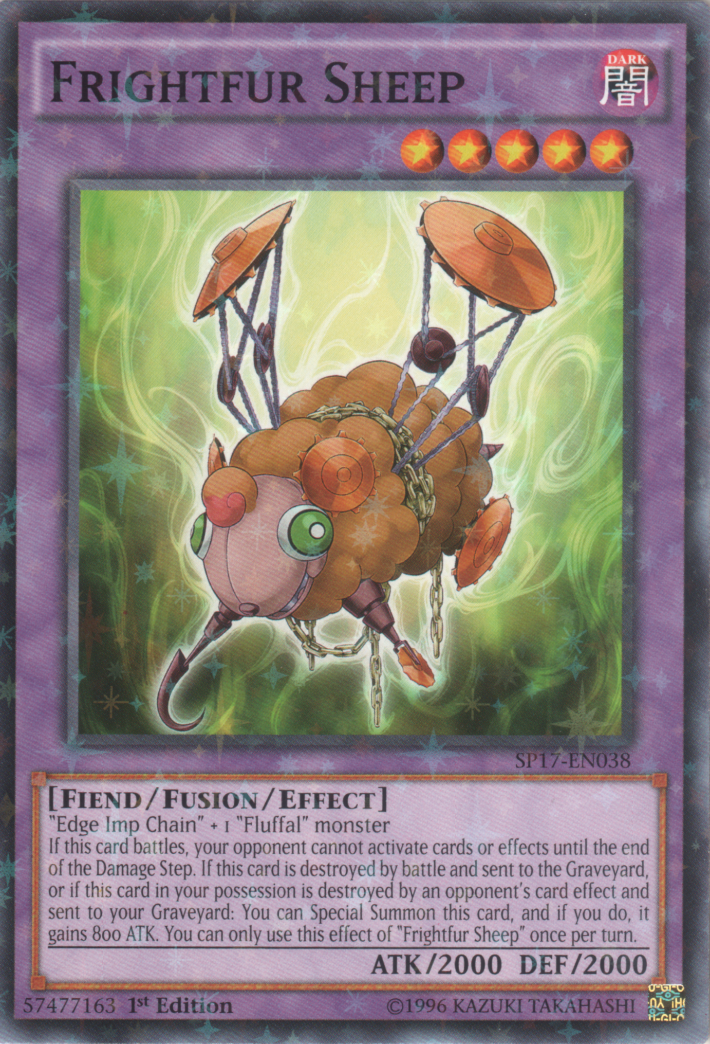 Frightfur Sheep (Starfoil) [SP17-EN038] Starfoil Rare | Jomio and Rueliete's Cards and Comics