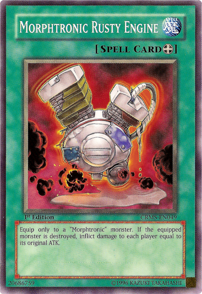 Morphtronic Rusty Engine [CRMS-EN049] Common | Jomio and Rueliete's Cards and Comics