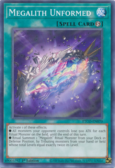 Megalith Unformed [ETCO-EN070] Common | Jomio and Rueliete's Cards and Comics
