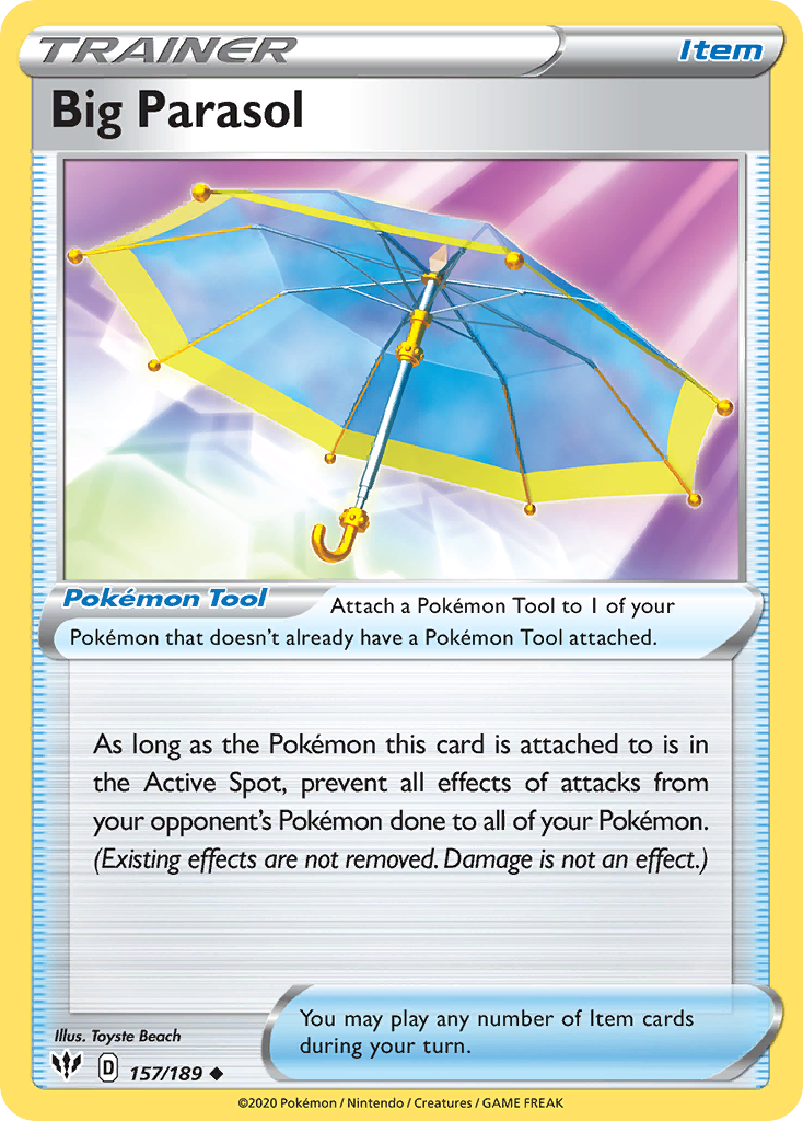 Big Parasol (157/189) [Sword & Shield: Darkness Ablaze] | Jomio and Rueliete's Cards and Comics