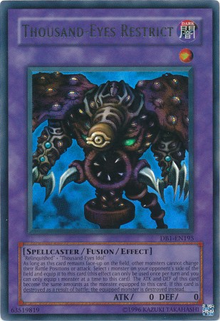 Thousand-Eyes Restrict [DB1-EN195] Ultra Rare | Jomio and Rueliete's Cards and Comics
