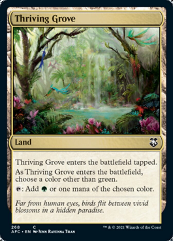 Thriving Grove [Dungeons & Dragons: Adventures in the Forgotten Realms Commander] | Jomio and Rueliete's Cards and Comics