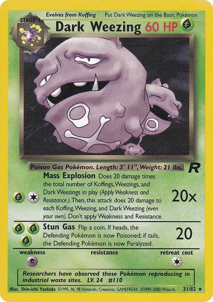Dark Weezing (31/82) [Team Rocket Unlimited] | Jomio and Rueliete's Cards and Comics