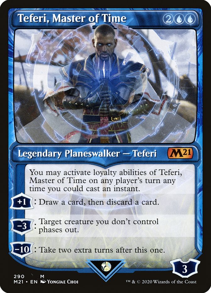 Teferi, Master of Time (Showcase) (290) [Core Set 2021] | Jomio and Rueliete's Cards and Comics